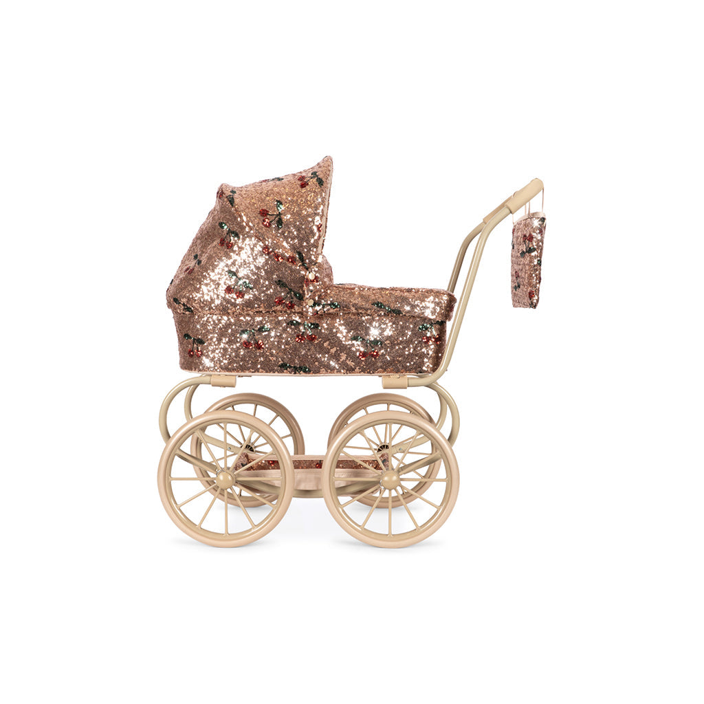 Konges Sløjd Minnie-dukketrille med veske – Sparkly Cherry-paljetter