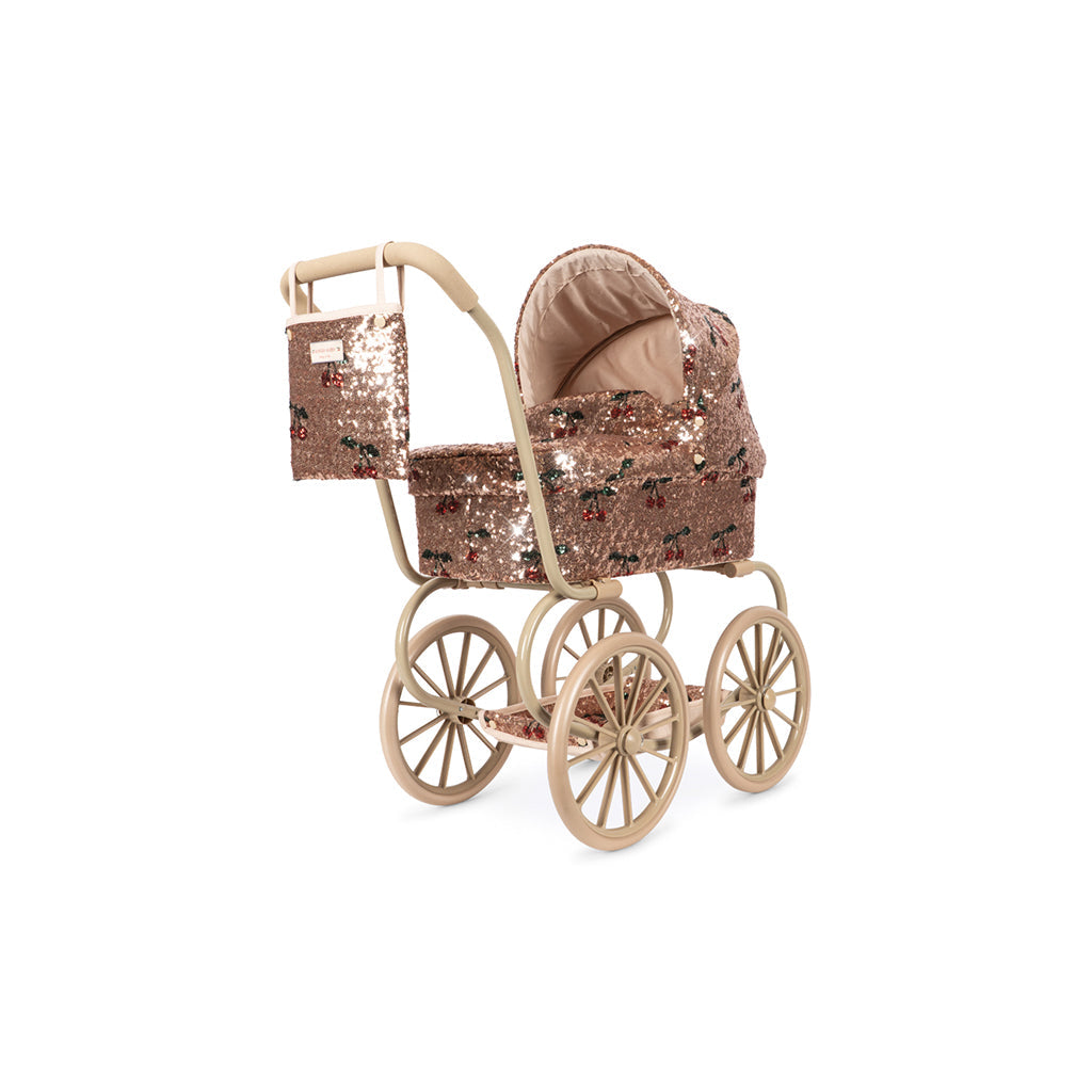 Konges Sløjd Minnie-dukketrille med veske – Sparkly Cherry-paljetter