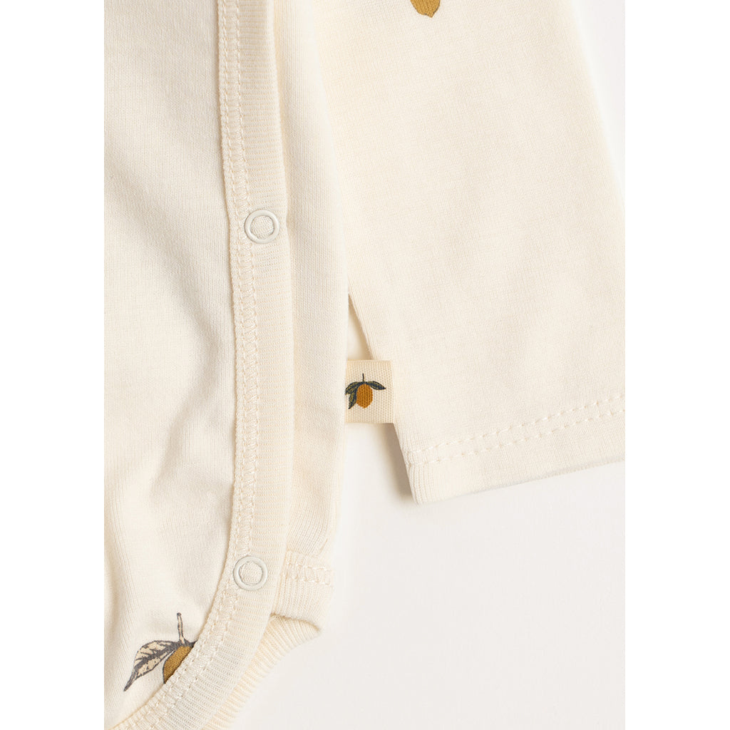 Konges Sløjd body, Newborn, Lemon – Str. 0–6 mnd.