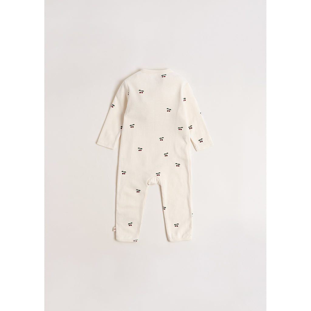 Konges Sløjd Newborn Onesie-body, Cherry – str. 0–6 mnd.