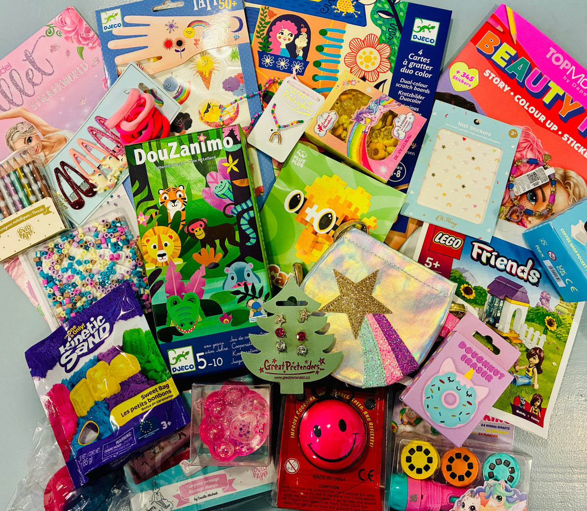 Ferdig pakkekalender, jente 5–6 år