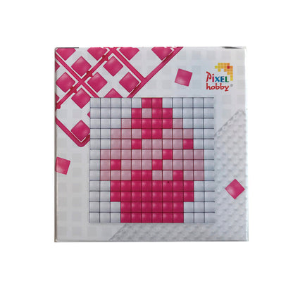 Pixelmosaikk, XL mosaikkperler - Cupcake