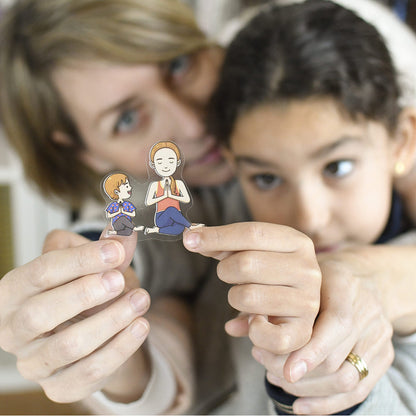 Poppik klistremosaikk i papir, Læringsplakat med 48 klistremerker – Kroppen