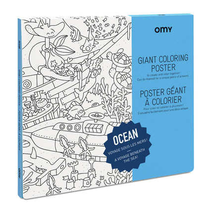 Omy stor plakat til fargeleggning, 70 x 100 cm - Dinos