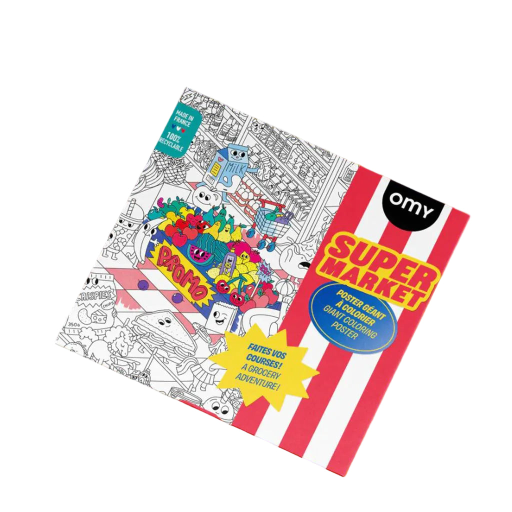 Omy stor plakat for fargelegging, Supermarket