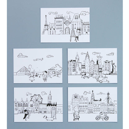 Lirum Larum Leg postkort, Special Edition, 5 stk. - Storbyer