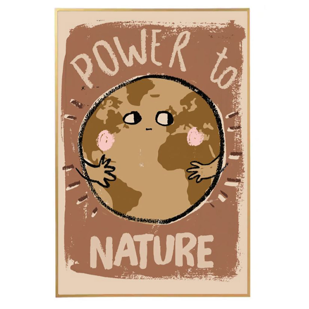 Studio Loco barneplakat, Power to nature - 50 x 70 cm