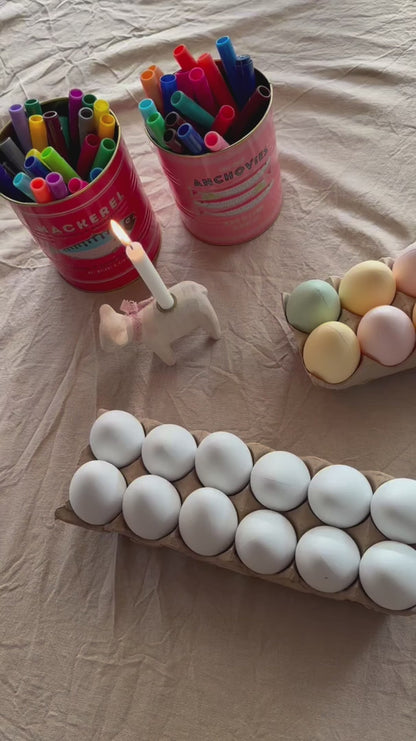 Egg i plast, Dekorasjonsegg, 12 stk. Pastellfarger