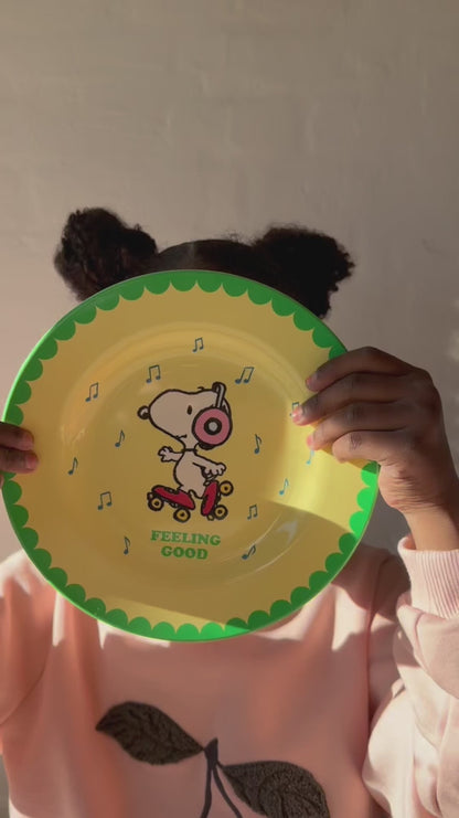 Rice melamin barnkopp, Medium, Snoopy - Yellow