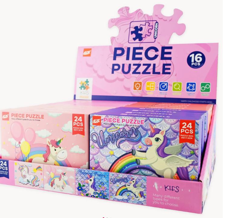 Robetoy, Puslespill med enhjørninger, assortert