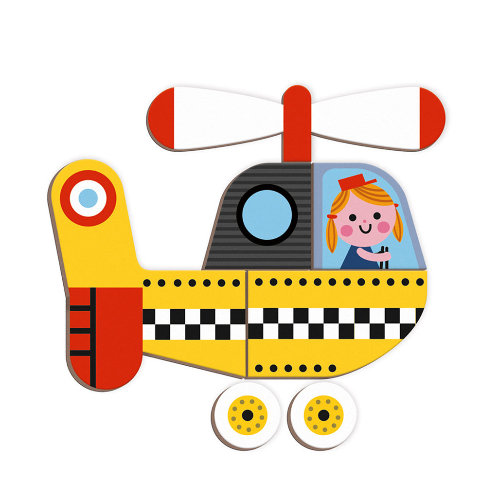 Janod magnetbok, 50 magneter - Racerbiler