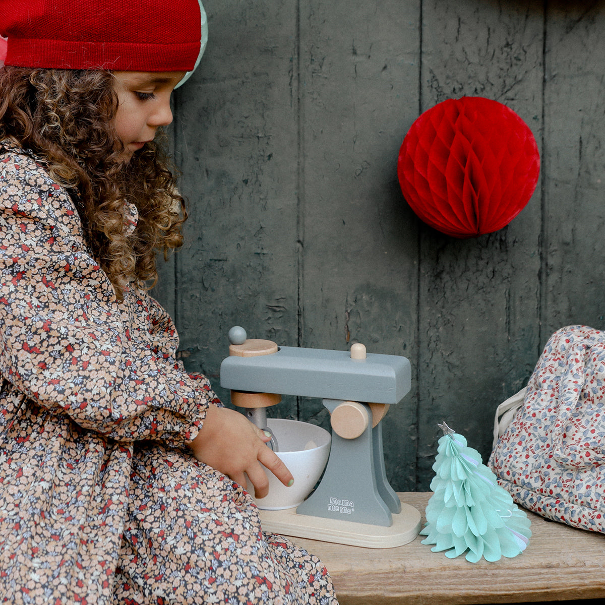 MaMaMeMo kjøkkenmaskin med redskaper - Emerald green