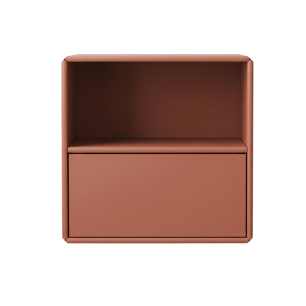 By Aulum Charlie nattbord med skuff, 40x40 cm - Rusty