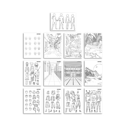 KidyDraw tegnetavle med lys, Manga