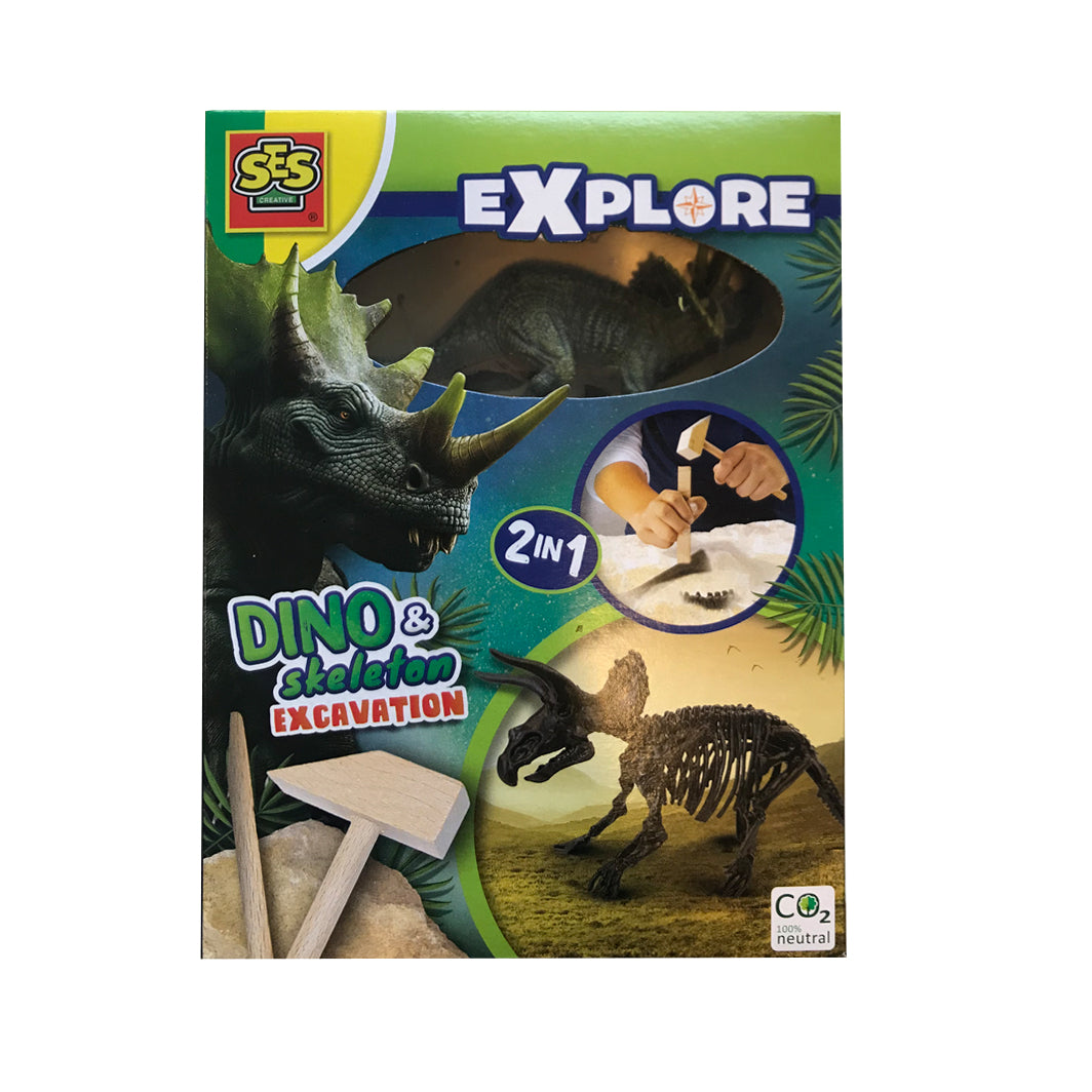 SES Creative, Explore, Uthugg - Triceratops og skjelett