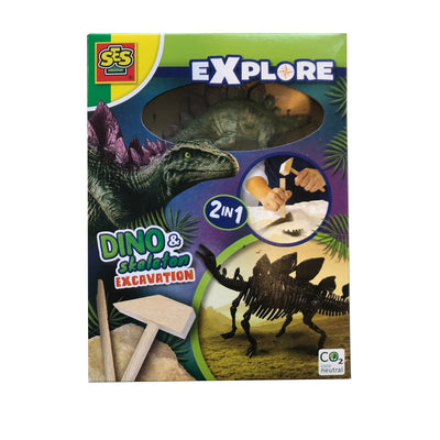 SES Creative, Explore, Udhug - Stegosaurus og skelet