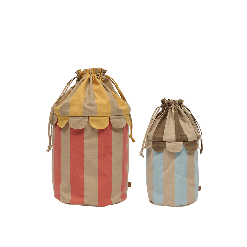 OYOY Saga Kurvsett, sett med 2 stk. Ice blue/red