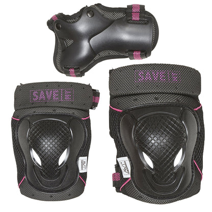Save My Bones, Beskyttelsesutstyr til rulleskøyting, pink - Str. XS-M