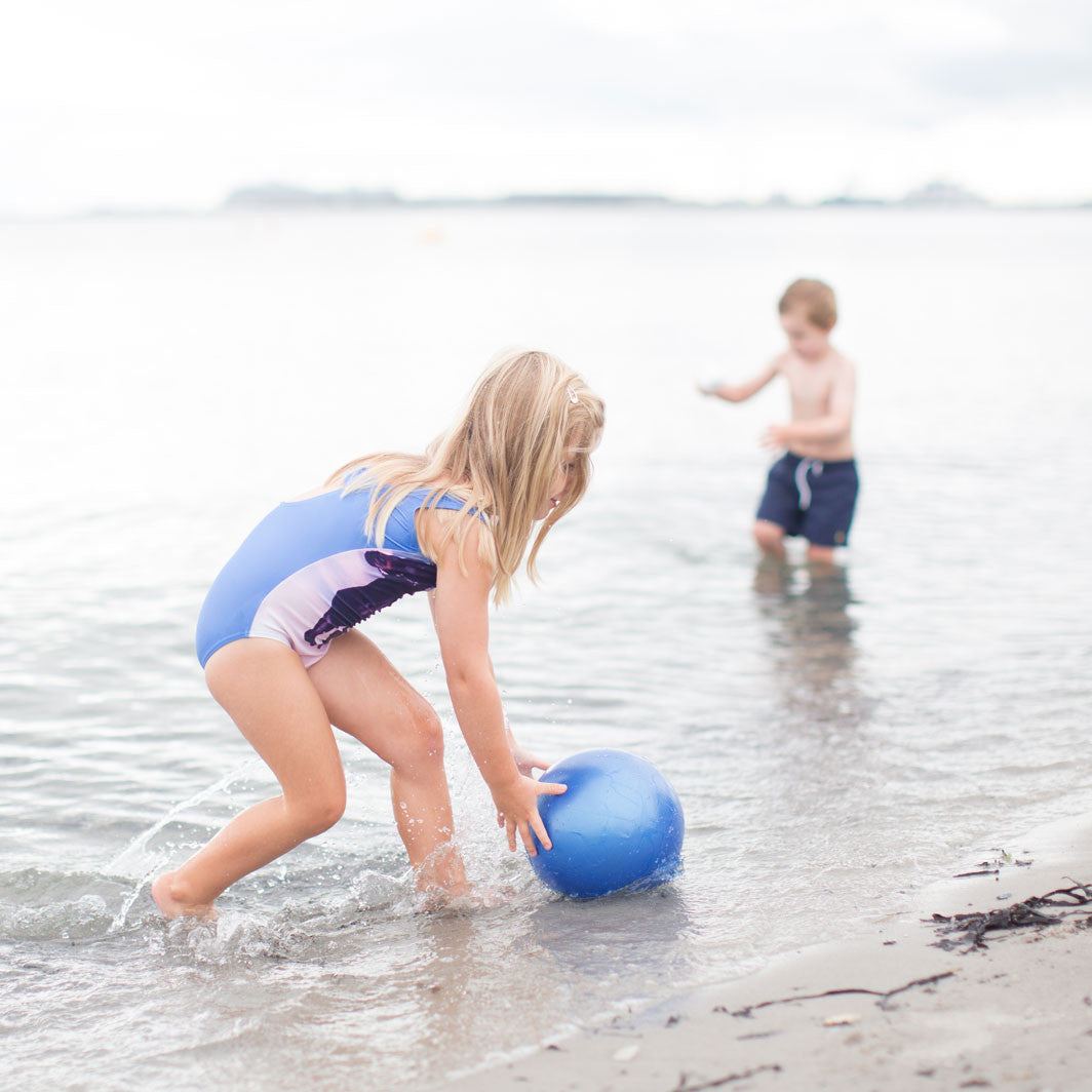 Scrunch-ball, oppblåsbar myk ball - Dusty rose