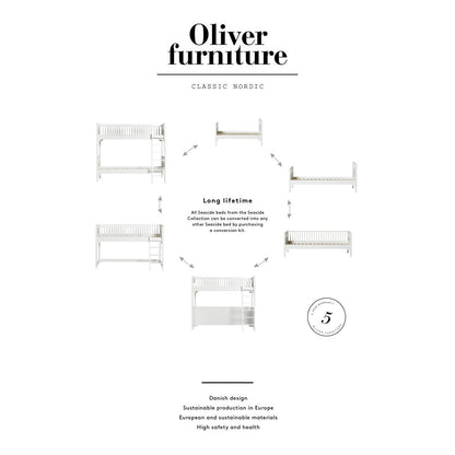 Oliver Furniture Seaside højseng ombygningsmuligheder