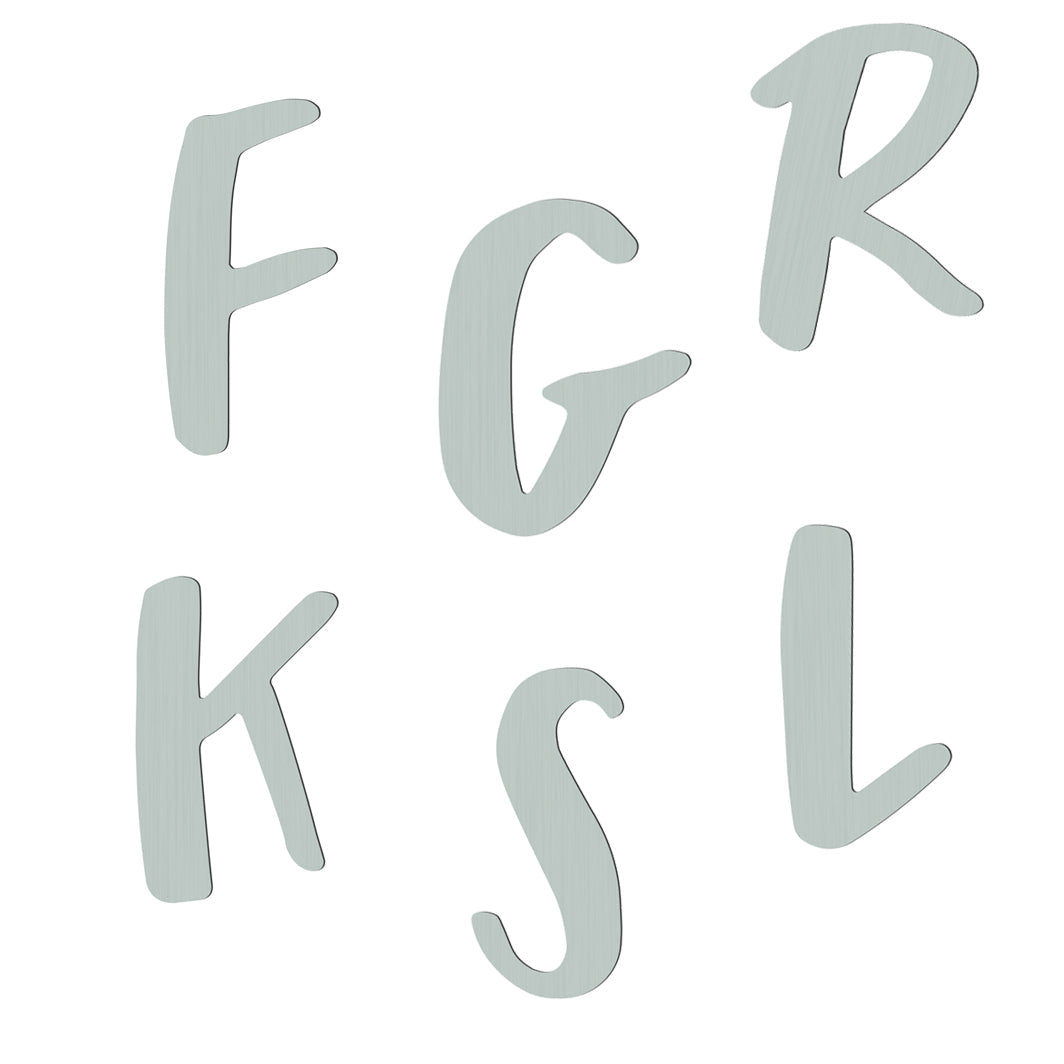 Sebra bokstaver i tre, A - Å - Eucalypsus green