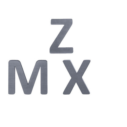 Bokstaver i tre,  A - Å - grå