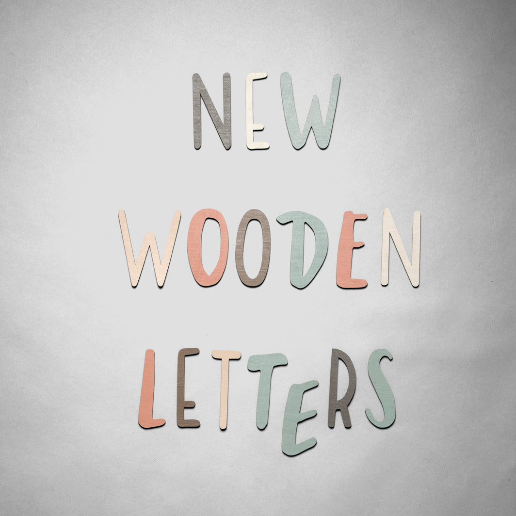 Sebra bokstaver i tre, A - Å - Eucalypsus green