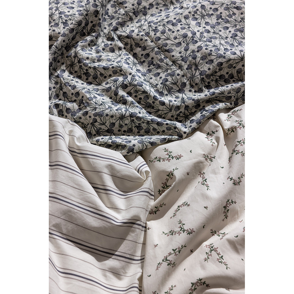 Sebra babysengetøy, økologisk -  Cream Stripe