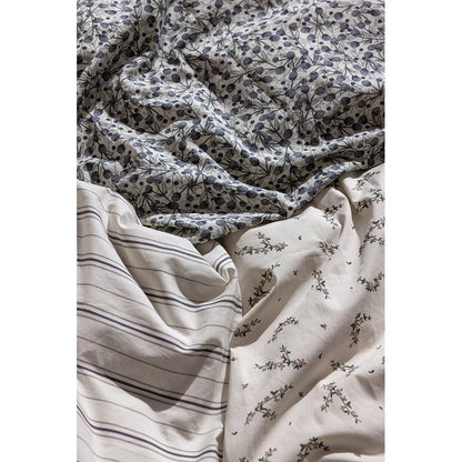 Sebra babysengetøy, økologisk -  Cream Stripe