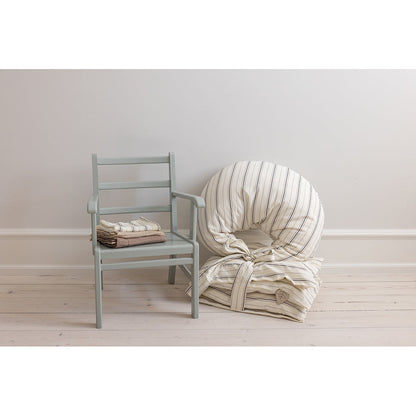 Sebra Ammepute, økologisk bomull - Cream stripe