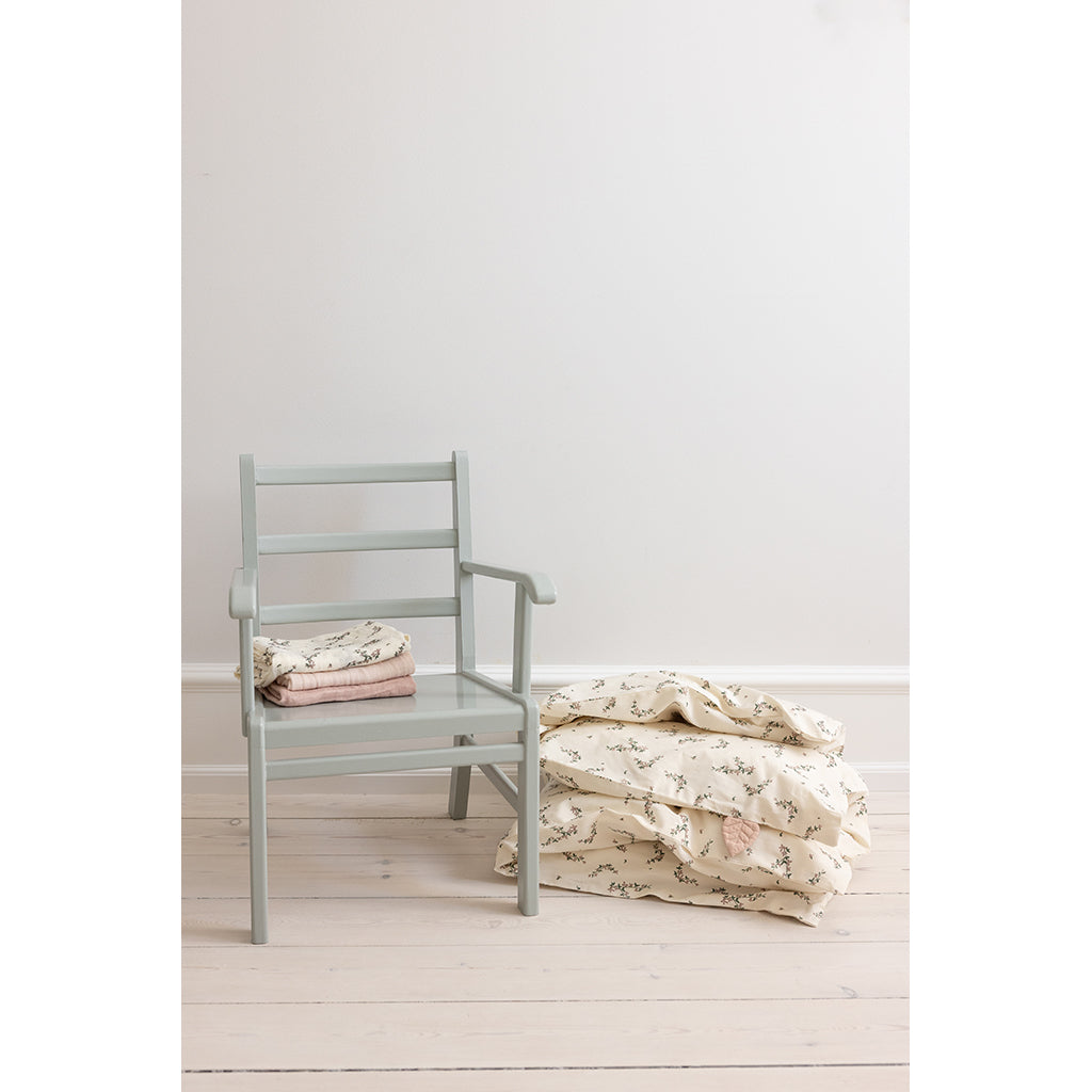 Sebra Juniorsengetøy, økologisk -  Powder Blossom