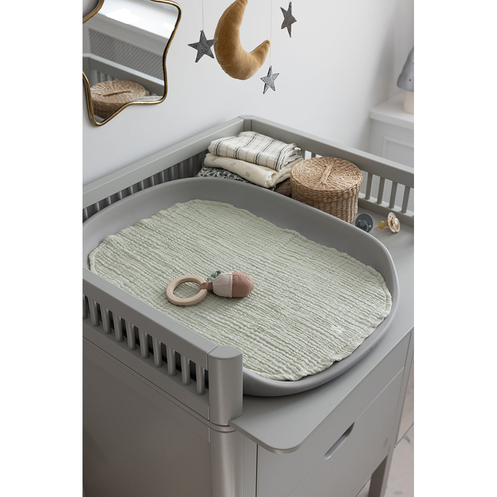 Sebra stelleunderlag 6-lag, 2 stk. - Muslin green