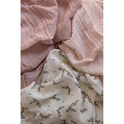 Sebra Stofkluter, 3 stk. - Powder blossom, rose