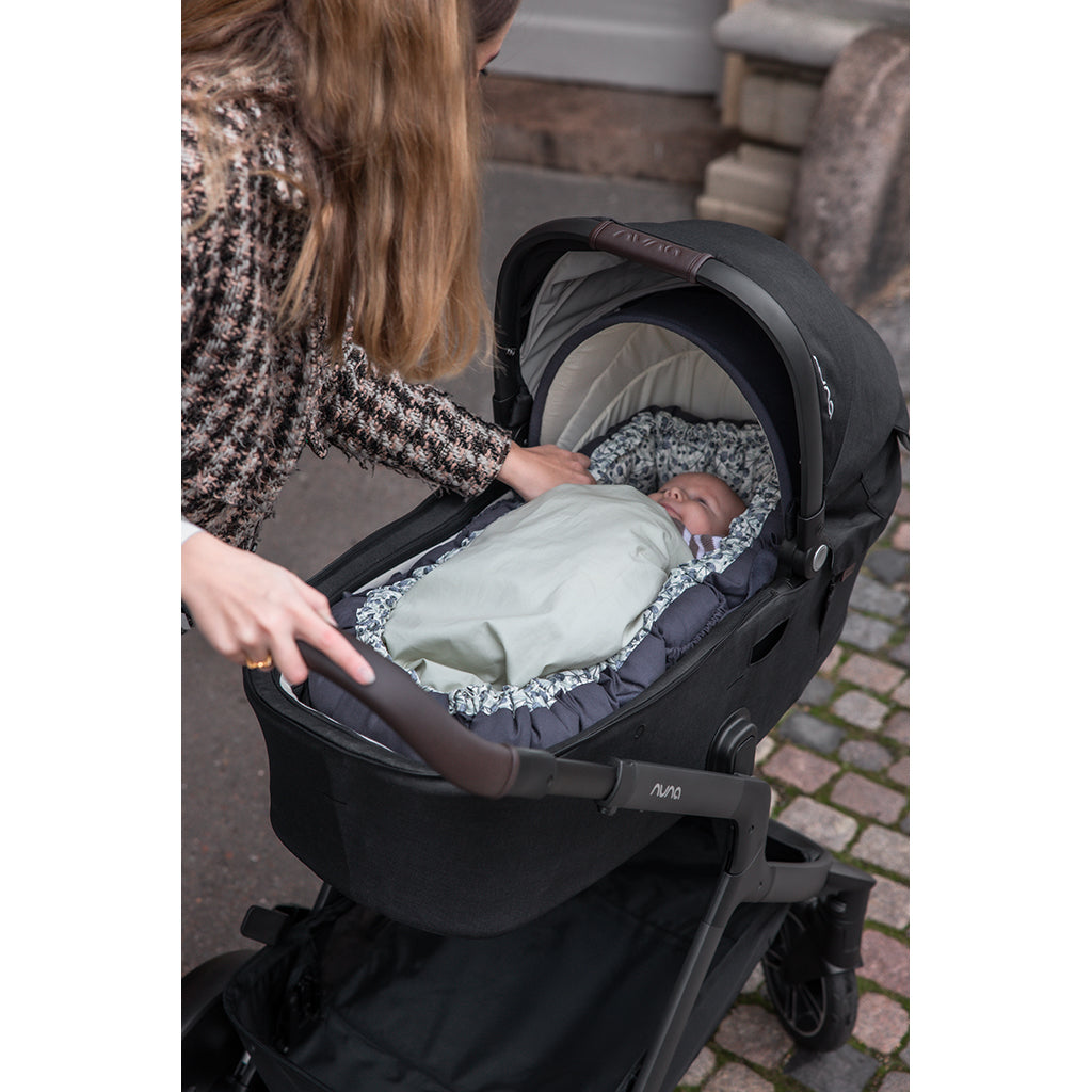 Sebra Barnevogn for 3-i-1 Babynest, Blue olive