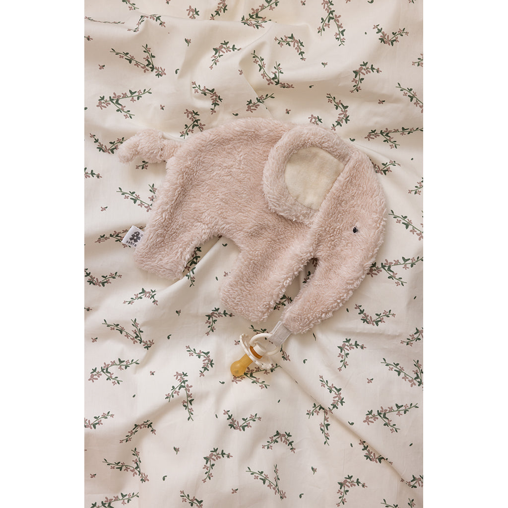 Sebra Koseklut og Smokkholder - Rosa elefant