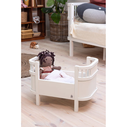 Sebra Dukkesengen + madrass, hvit