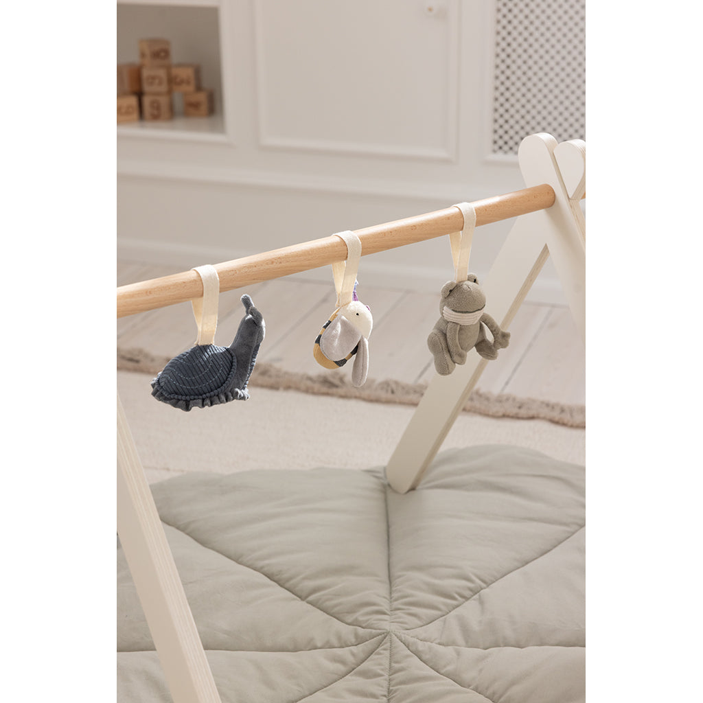 Sebra aktivitetsleker, 3 stk.: frosk, bie og snegl