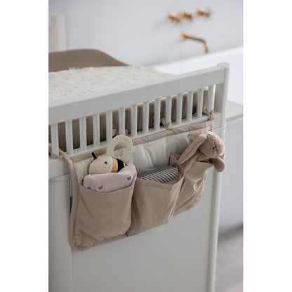Sebra organizer med 3 lommer, OCS - Morning beige