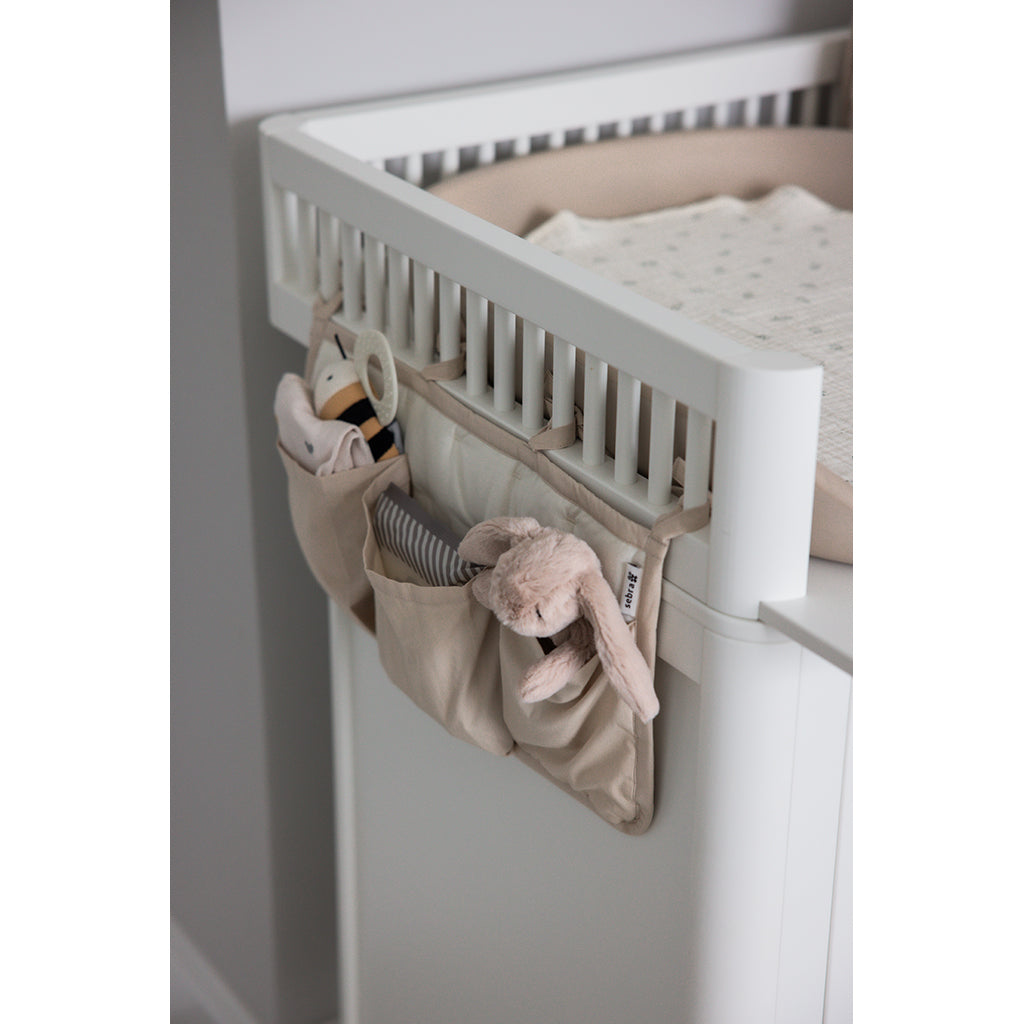 Sebra organizer med 3 lommer, OCS - Morning beige