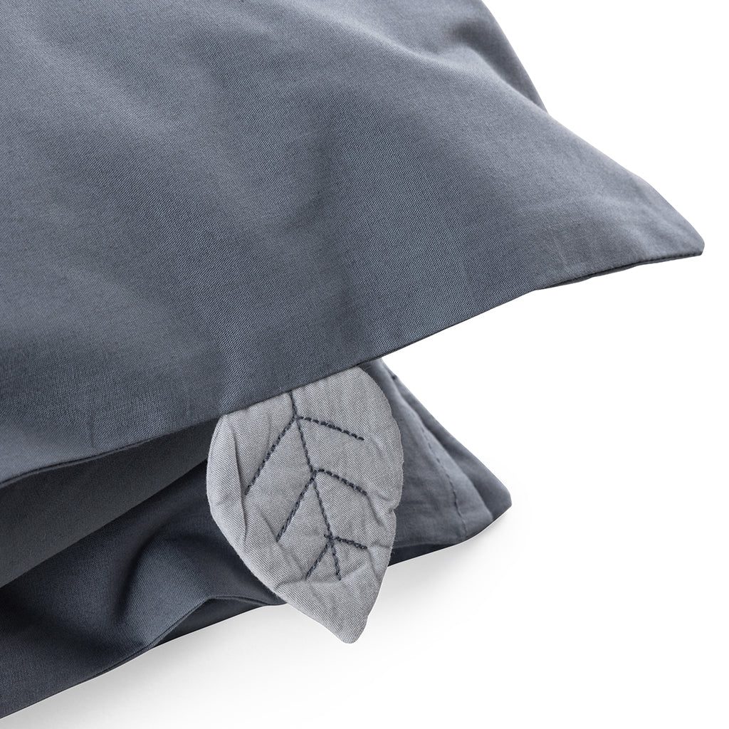 Sebra Juniorsengetøy, økologisk - Forest Lake Blue