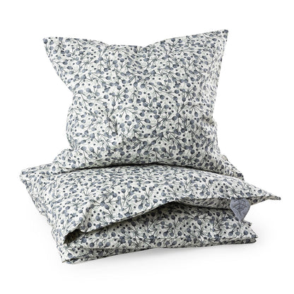 Sebra Juniorsengetøj, økologisk -  Blue Olive