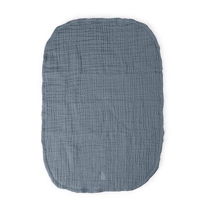 Sebra Pusleunderlag 6-lag, 2 stk. - Muslin blue
