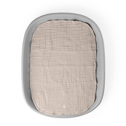 Sebra Pusleunderlag 6-lag, 2 stk. - Muslin beige