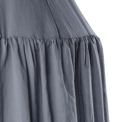 Sebra Sengehimmel, dobbyvevet - Forest lake blue