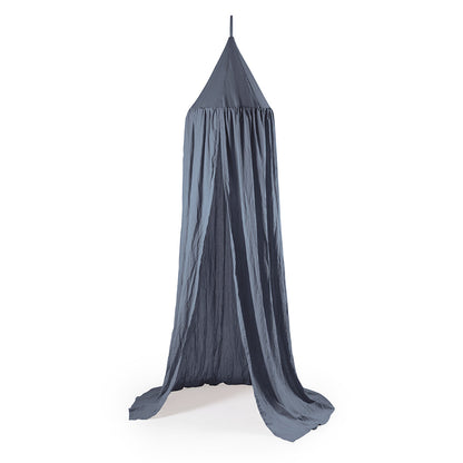 Sebra Sengehimmel, dobbyvevet - Forest lake blue