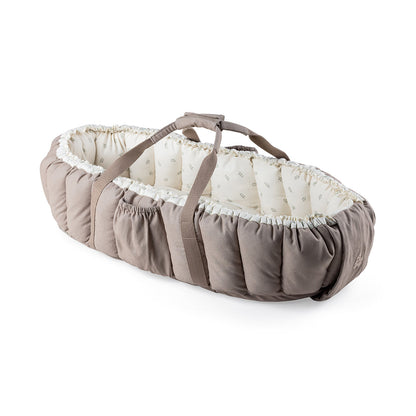 Sebra 3-i-1 babynest, babylift og lekematte, Sophora Leaves - Beige