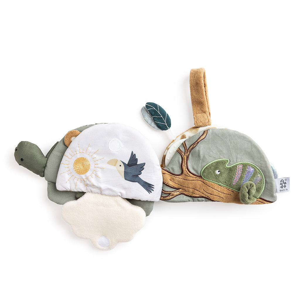 Sebra Stoff-aktivitetsbok, skilpadden Turbo