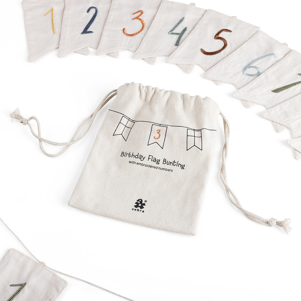 Sebra Flaggirlander, Bursdagslenke med tall 0-9