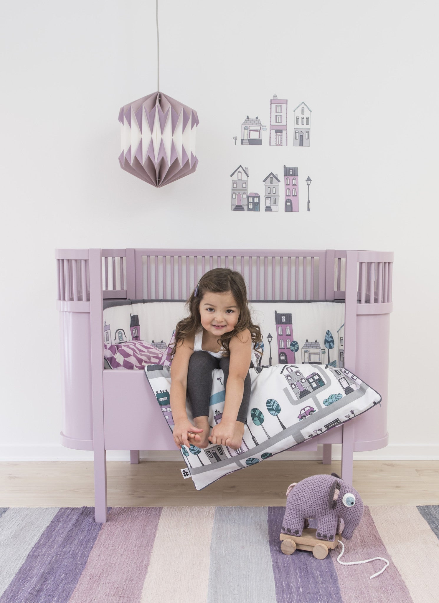 Sebra baby strekklaken, økologisk - hvitt