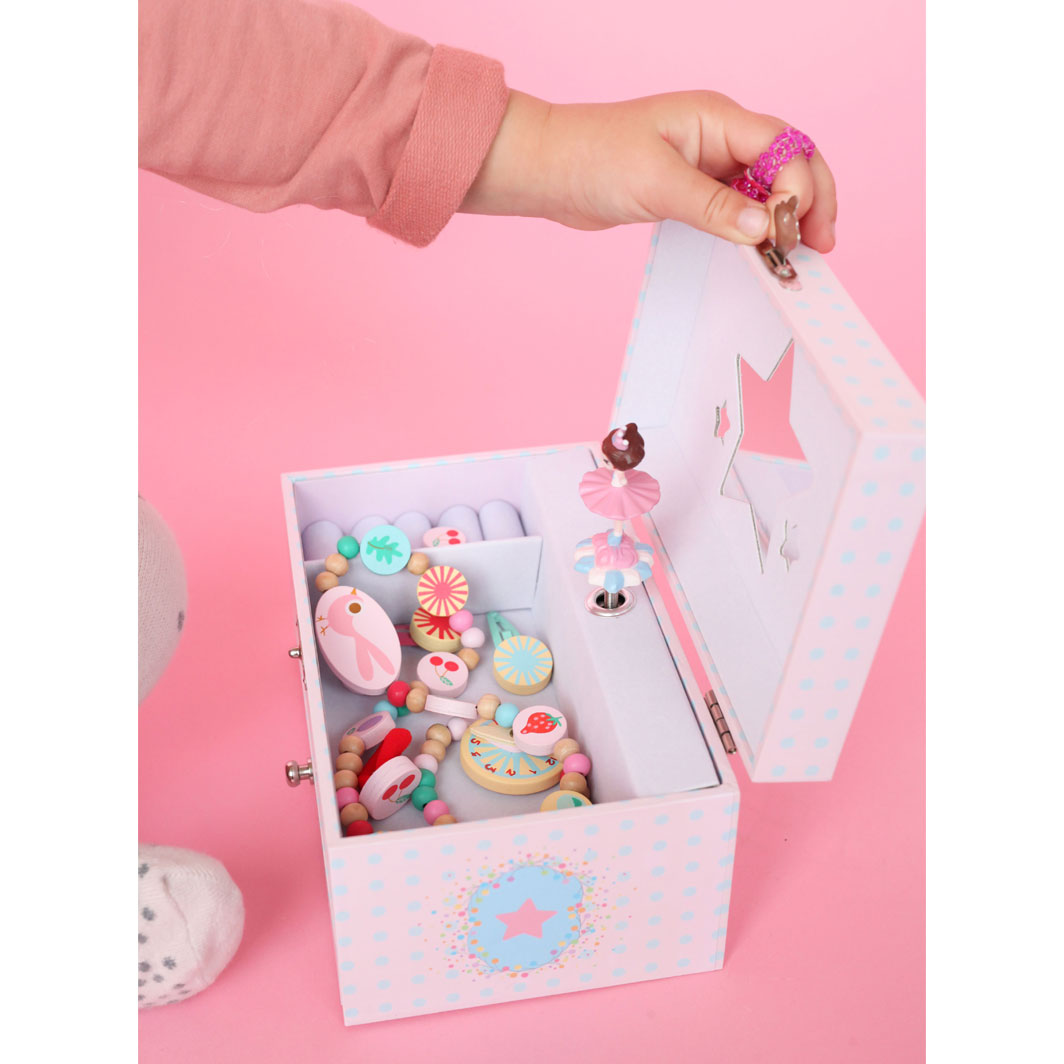 Djeco smykkeskrin m. musikk, Ballerina